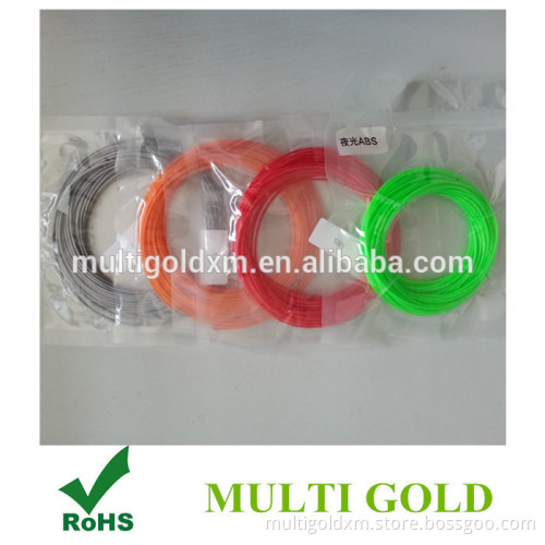 Multicolor 1.75mm ABS Filament For 3D Printer